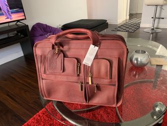 Leather business travel bag