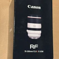 Canon - RF70-200mm F2.8L IS USM Telephoto Zoom Lens for EOS R-Series Cameras - White NEW
