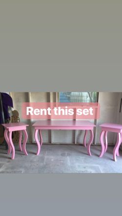 Pink Table