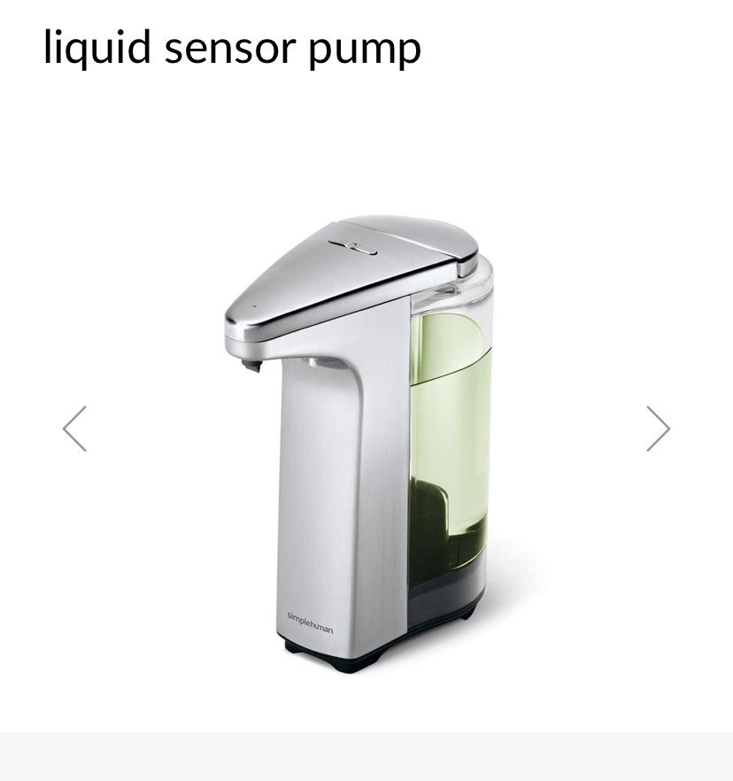 Simple human liquid sensor pump