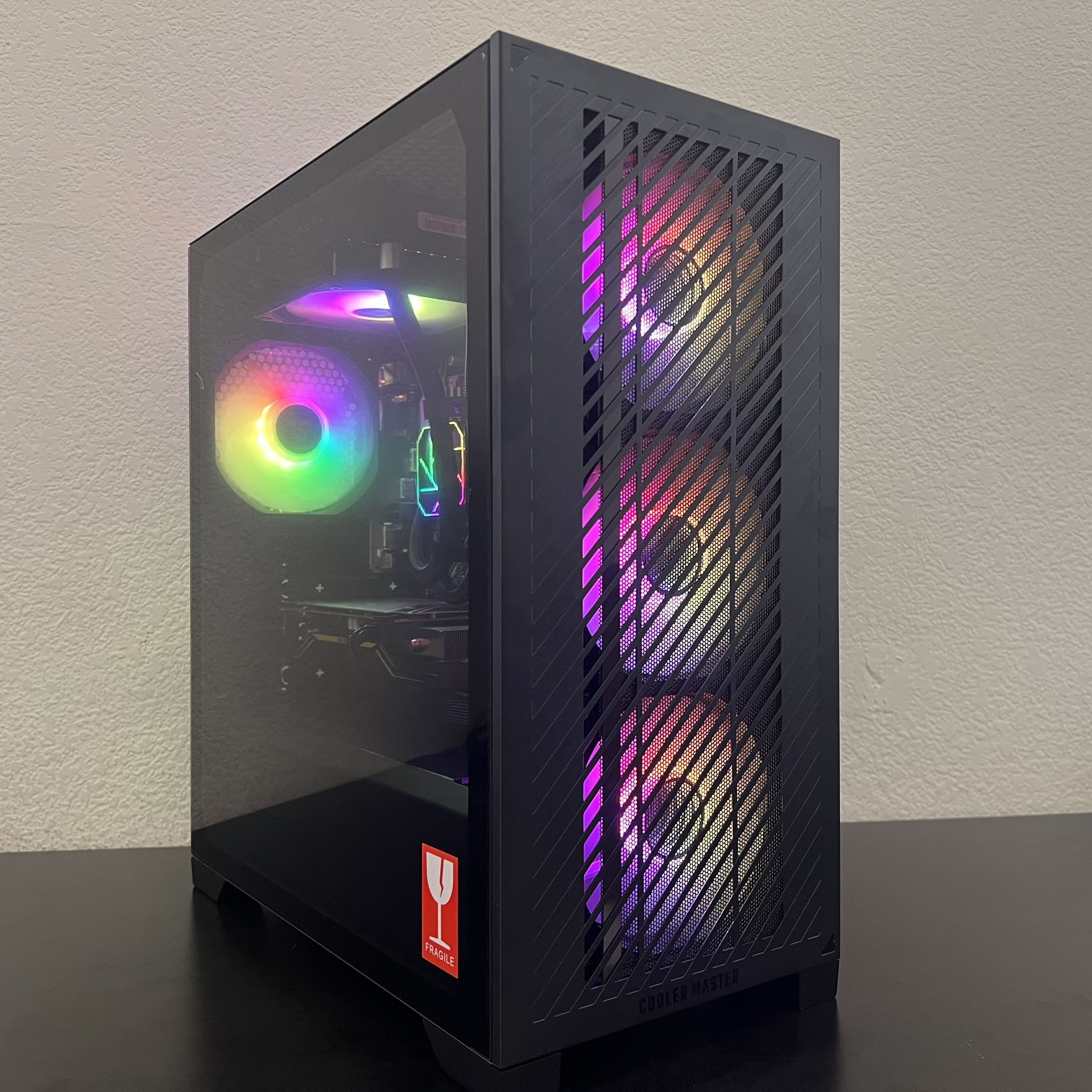 FAST Liquid Cooled Ryzen 5 Gaming PC Computer (Ryzen 5 5500, RX 6500XT = RTX 3050, 16GB RAM, 512GB NVMe + 1TB HDD)