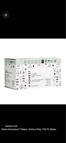 The Honest Company Clean Conscious Baby Wipes 720 Count – Brand New Sealed | Fragrance Free | Plant-Based | Sensitive Skin  Brand new and factory seal