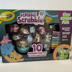Crayola Scribble Scrubbies Glow Combo Drawing and Coloring Kit: Craft Activity for Kids