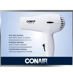 Portable Conair Hair Dryer  1875 Watts