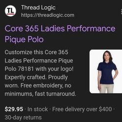 BRAND NEW 3 Women's Performance Polo 