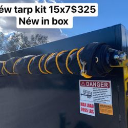 Dump Trailer Tarp Kit Cover 15x7 $350 Free Installation 