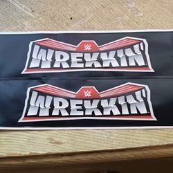 Wwe Wrekkin Stickers For Figure Ring 