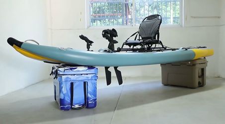 12ft Inflatable pedal kayak (hobie style)