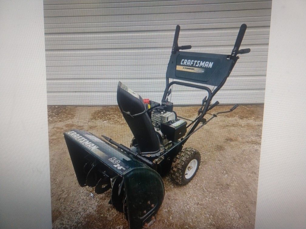 Commercial Snow Blower Big Wheels Electric Start Self Propelled
