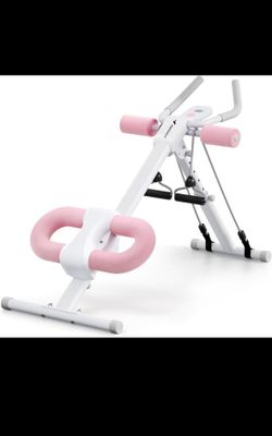 Merach Adjustable Abdominal Machine with LCD Monitor - Pink