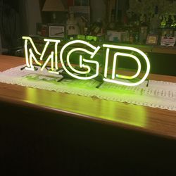 MGD a neon Sign. (MILLER GENUINE DRAFT)