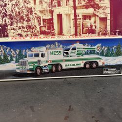 1996 Hess Toy Truck and Helicopter