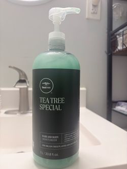 Tea Tree Hair and Body Moisturizer Leave-In Conditioner, Body Lotion, After-Shave Cream, For All Hair + Skin Types
