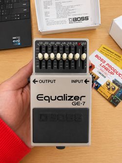 Boss GE-7 Equalizer Pedal – Like New (Mint) – Original Box