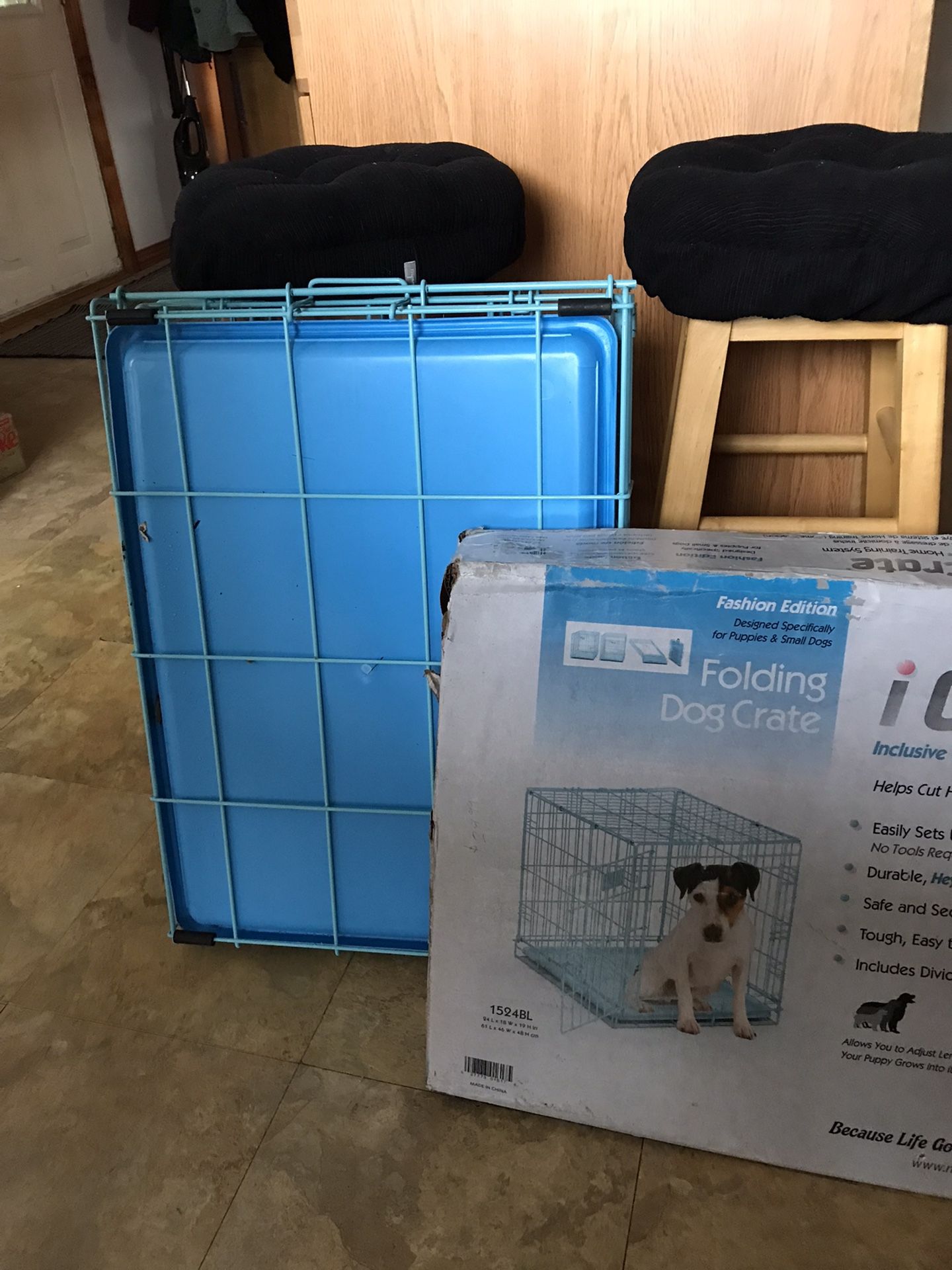 Brand New  Light Blue  Dog Crate Small Too Medium 