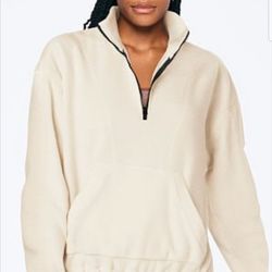 New Victoria Secret Pink Fleece Hoodie Size Large 