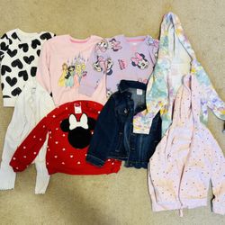 8 Pack Assorted XS 4T-5T Girl’s Long Sleeve Heavy Tops (Sweatshirts, Sweaters, & Jackets)