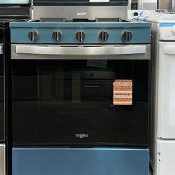 Whirlpool 30 inch 5 Burners Freestanding Gas Smart Range w/Air Cooking Tech