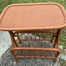 Rattan  -wicker Side Table Rack