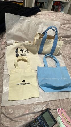 Lot of 4 Canvas Tote Bags (AHC, Dream, etc.) -Total  $10