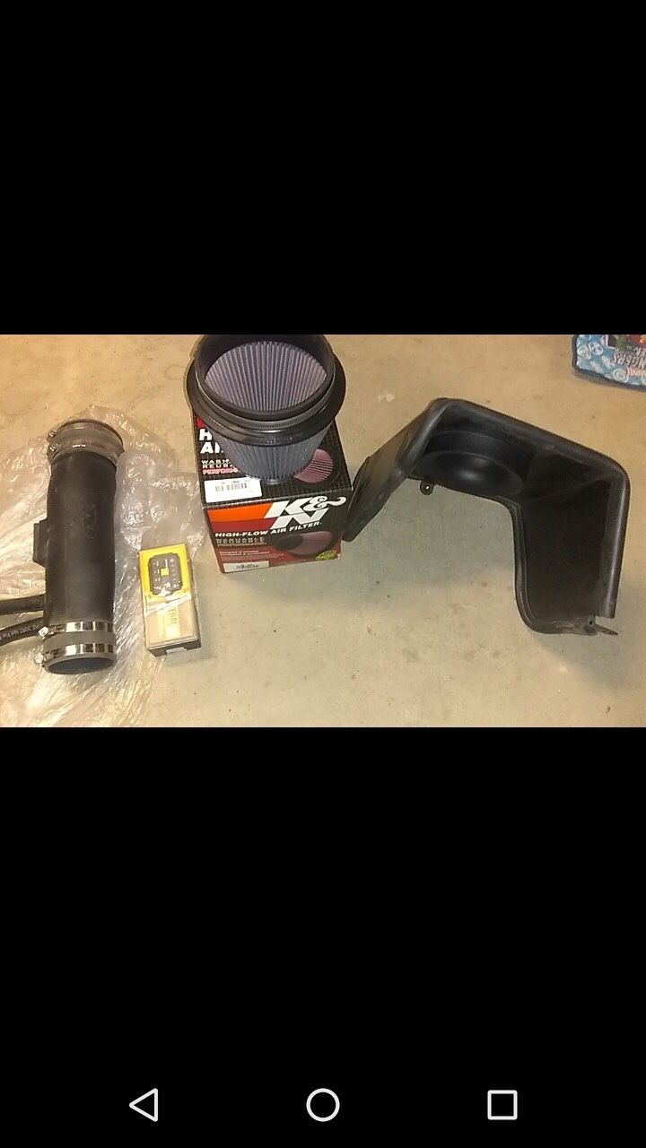 K&N cold air intake and pedal commander for Nissan titan 2017 fits other years also