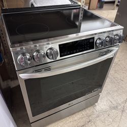 Brand New 6.3 Cu. Ft. Smart Slide-In Electric Induction True Convection Range with Air Fry - PrintProof Stainless Steel, Pay Down, Take now  Finance