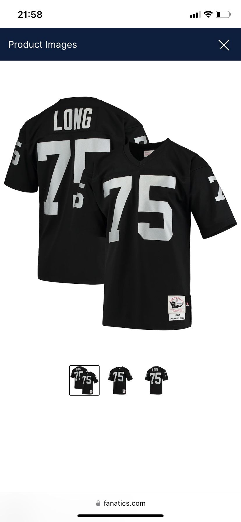 Authentic Raider Jersey