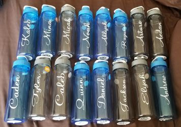 Personalized water bottles