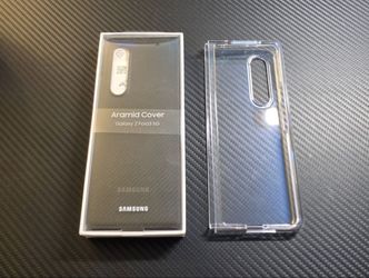 Authentic Samsung Aramid Z Fold3 5G case with Free Clear Case