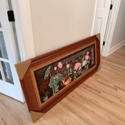 Wooden frame With Stone artwork 