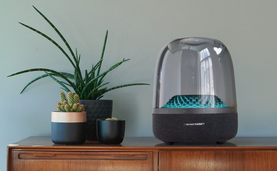 Brand New Harman Kardon Aura Studio 4 Speaker + Stand (Sealed)