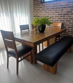 Dining table with chairs