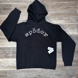 VVS sp5der hoodie Black