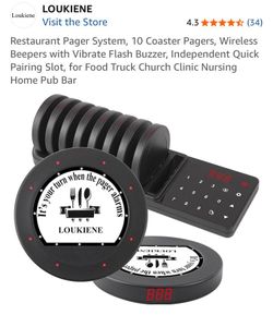 Restaurant Pager System (10 Coasters)