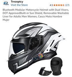 Trnzoptcy Motorcycle Helmet - Size 2XL.
