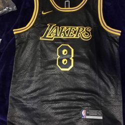 Black Mamba Snake Skin Laker Jersey 