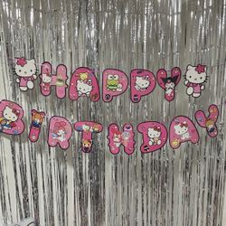 Hello Kitty Birthday Party Banner