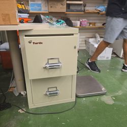 TURTLE FIRE PROOF CABINET 2 DRAWERS