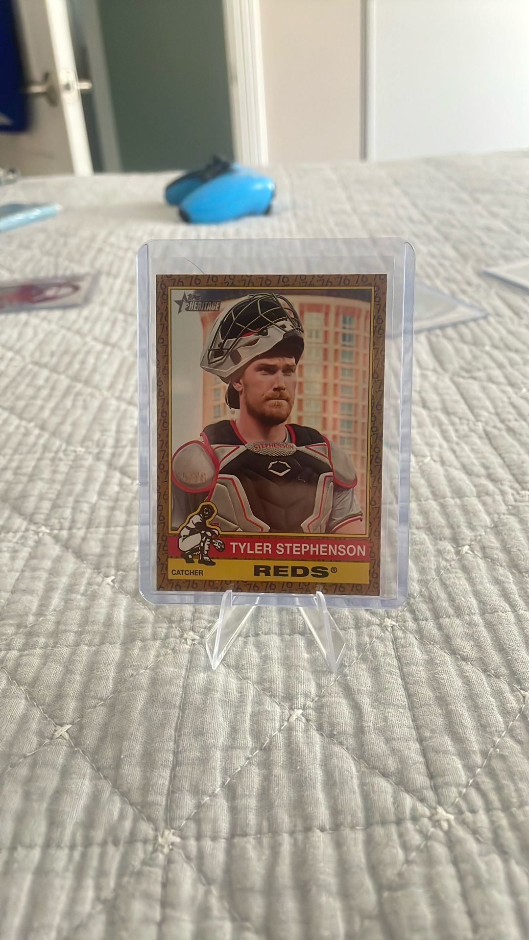 TYLER STEPHENSON 2025 TOPPS HERITAGE BASEBALL 1976 BORDER 25/76