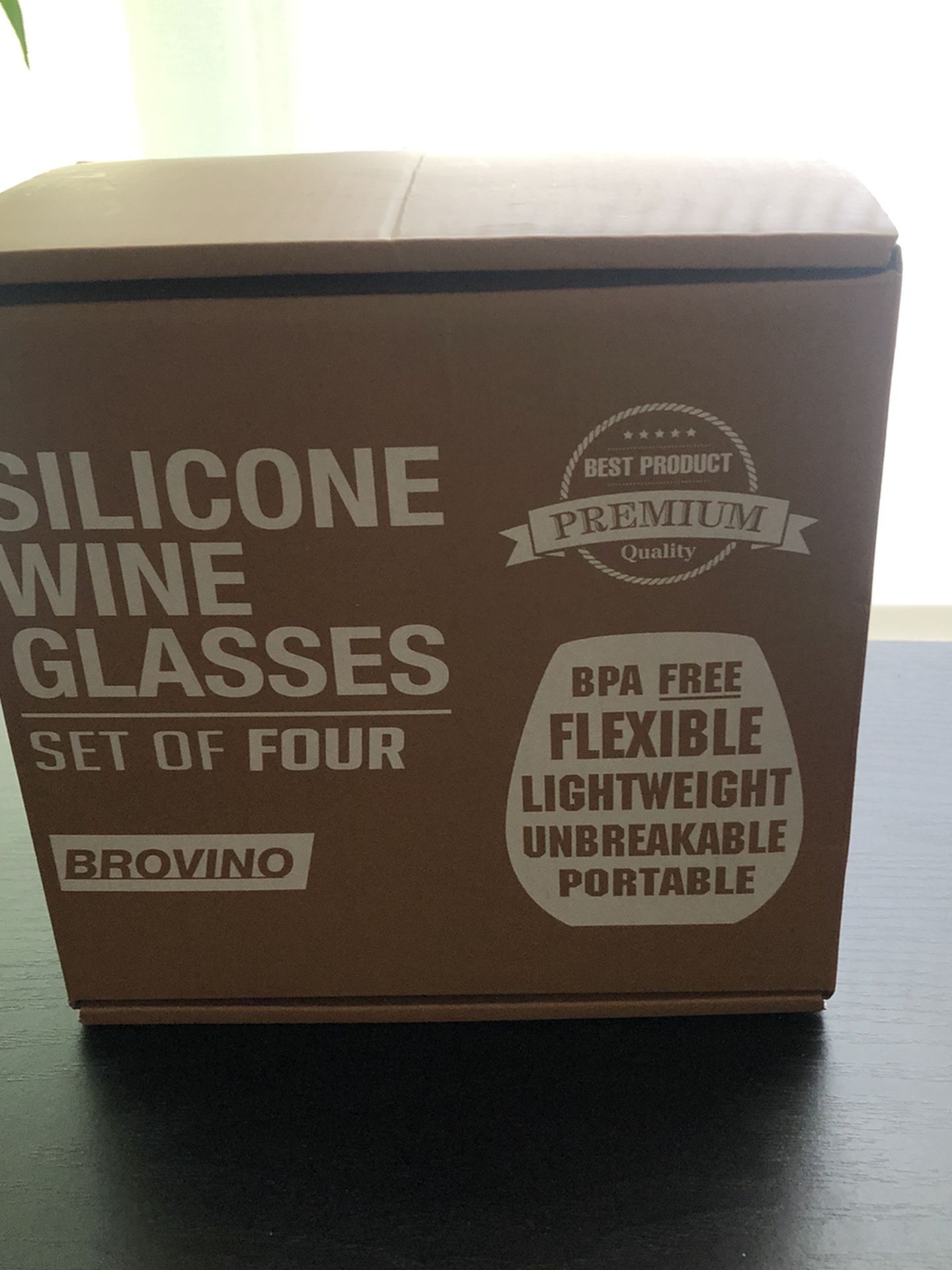 New Silicone Wine Glasses (set of 4)
