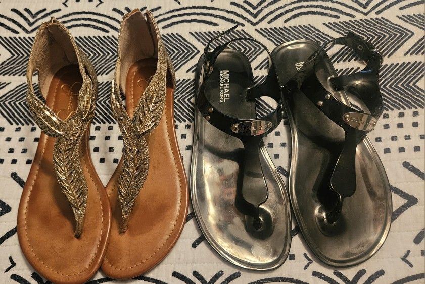 2 Pair Of Women's Designer Sandals