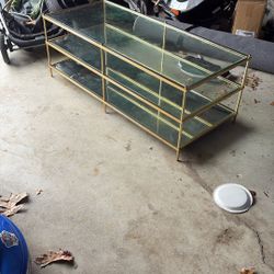 West Elm Glass Table 