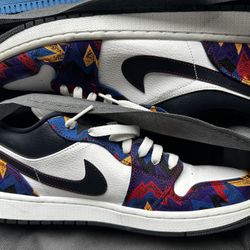 Jordan 1 Low Nothing But Net Sz 11.5 Used No Box