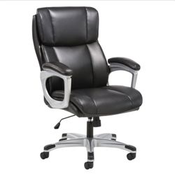 Black leather executive chair