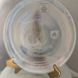 Artistic Accents Iridescent Swirl Dinner Plates 10 7/8” round Made in Turkey (each is $20) 1dz available 