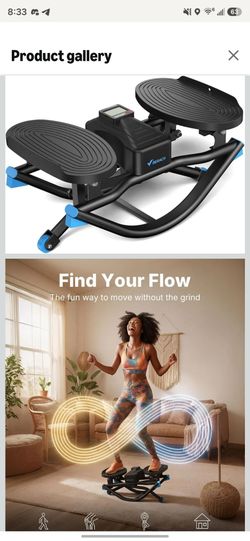 Merach Rocking Steppers for Exercise at Home, 3D Motion Stair Stepper