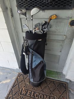 GOLF CLUBS + BAG