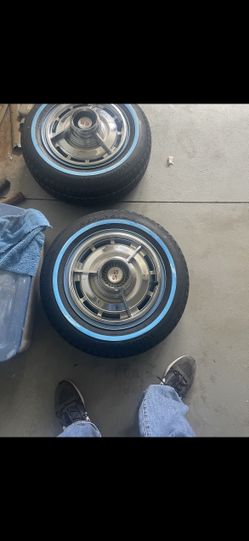 63 Impala stock wheels brand new tires