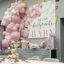 Baby Shower Girl Banner 