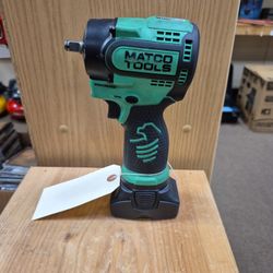 Matco Tools 16 Volt Infinium 3/8" Stubby Impact Wrench MCL1638SIW